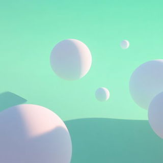 Bubbleburin style, Midjourney V6.1: abstract 3D render