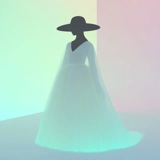 Bubbleburin style, Midjourney V6.1: haute-couture fashion outfit