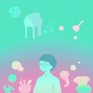 Bubbleburin style, Midjourney V6.1: editorial illustration for popular scientific magazine cover