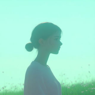 Bubbleburin style, Midjourney V6.1: photographic portrait of female protagonist