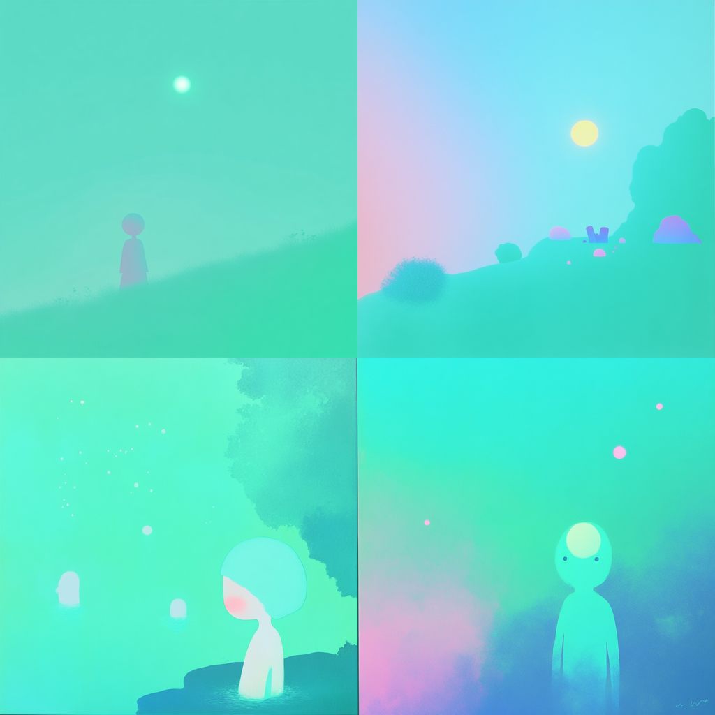 Bubbleburin style, Midjourney V6.1, render 1 of 4