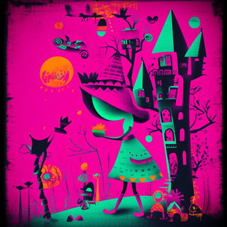 Passageflare style, Midjourney V6.1: retro fairy-tale illustration