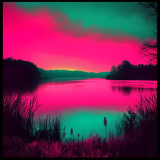 Passageflare style, Midjourney V6.1: realistic landscape photograph of quiet dawn