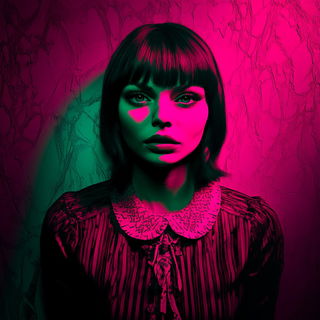 Passageflare style, Midjourney V6.1: photographic portrait of female protagonist