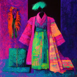 Catoptric Ruinism style, Midjourney V6.1: haute-couture fashion outfit