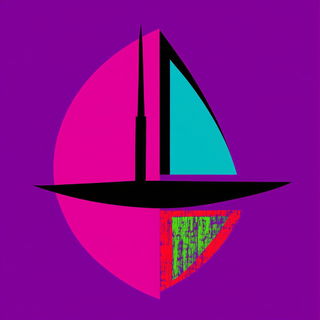 Catoptric Ruinism style, Midjourney V6.1: bold minimalist logo design for Istanbul city municipal services