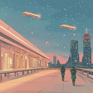 Fossil Bridge Event style, Midjourney V6.1: cinematic shot from sci-fi movie
