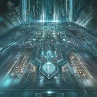 Floating Festival of Eyes style, Midjourney V6.1: technical infrastructure blueprint schematics