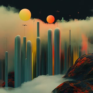 Ruincable style, Midjourney V6.1: megacity with futuristic bioarchitecture