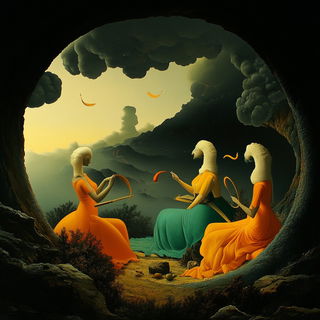 Ruincable style, Midjourney V6.1: classical 18th-century oil painting