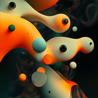 Ruincable style, Midjourney V6.1: creative pattern composition