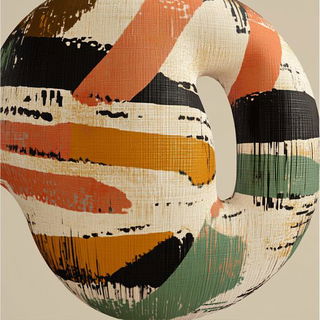 Brocatelle Mythcut style, Midjourney V6.1: abstract 3D render