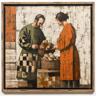 Brocatelle Mythcut style, Midjourney V6.1: classical 18th-century oil painting