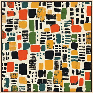 Brocatelle Mythcut style, Midjourney V6.1: creative pattern composition