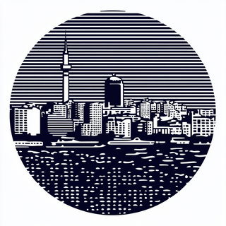 Machinae Cathedralis style, Midjourney V6.1: bold minimalist logo design for Istanbul city municipal services