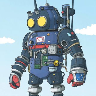 Ocellus Pastoralism style, Midjourney V6.1: concept art character design of retropunk steam knight