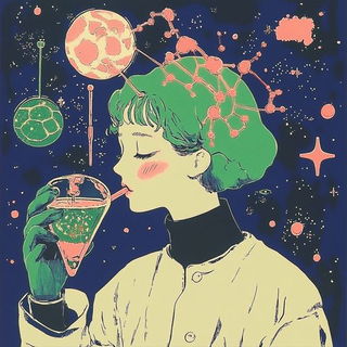 Castelluminism style, Midjourney V6.1: editorial illustration for popular scientific magazine cover