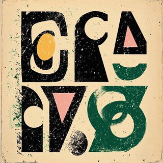 Castelluminism style, Midjourney V6.1: typographic composition with large letters