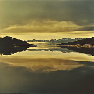 Relieforama style, Midjourney V6.1: realistic landscape photograph of quiet dawn