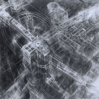 Paleomark style, Midjourney V6.1: technical infrastructure blueprint schematics