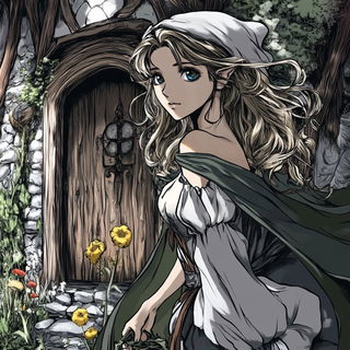 Gilded Cloudfoundry style, Midjourney V6.1: retro fairy-tale illustration
