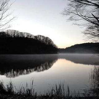 Gilded Cloudfoundry style, Midjourney V6.1: realistic landscape photograph of quiet dawn