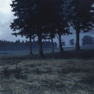 Florafigura style, Midjourney V6.1: realistic landscape photograph of quiet dawn