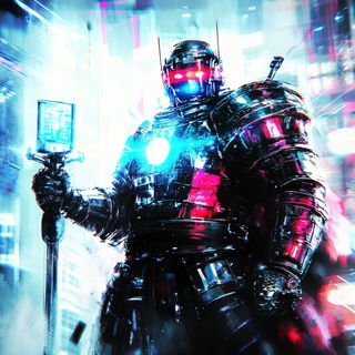 Mooncut Noire style, Midjourney V6.1: concept art character design of retropunk steam knight
