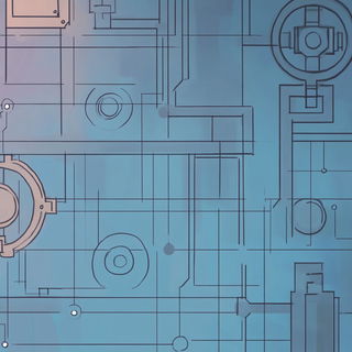 Carminic Cloud Provinces style, Midjourney V6.1: technical infrastructure blueprint schematics