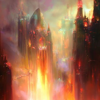 Sootspore style, Midjourney V6.1: megacity with futuristic bioarchitecture