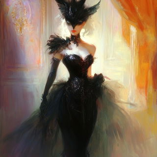 Sootspore style, Midjourney V6.1: haute-couture fashion outfit