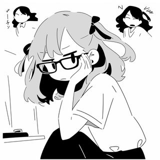 Lumen Lobe style, Midjourney V6.1: black-and-white manga comic strip