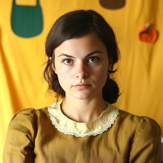 Lumen Lobe style, Midjourney V6.1: photographic portrait of female protagonist