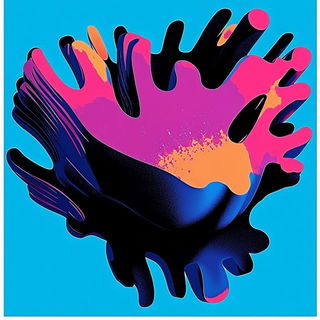 Bluazon style, Midjourney V6.1: abstract 3D render