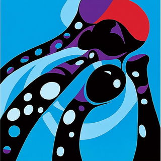 Bluazon style, Midjourney V6.1: creative pattern composition