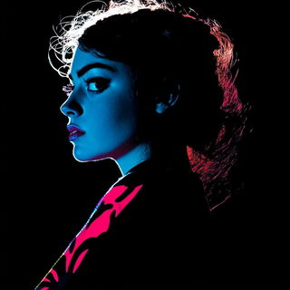Bluazon style, Midjourney V6.1: photographic portrait of female protagonist