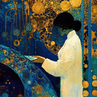 Foliamasonry style, Midjourney V6.1: editorial illustration for popular scientific magazine cover