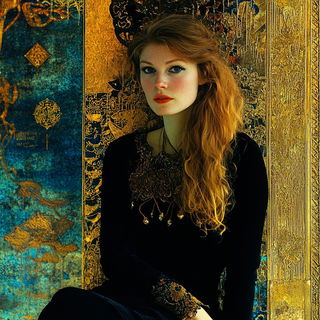 Foliamasonry style, Midjourney V6.1: photographic portrait of female protagonist