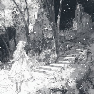 Paperflash Needlework style, Midjourney V6.1: retro fairy-tale illustration