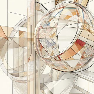 Wirework Chiaroscuro style, Midjourney V6.1: abstract 3D render