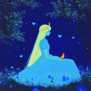 Inkwhisper style, Midjourney V6.1: retro fairy-tale illustration