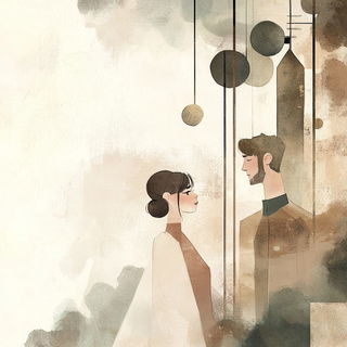 Vitrastorm style, Midjourney V6.1: editorial illustration for popular scientific magazine cover