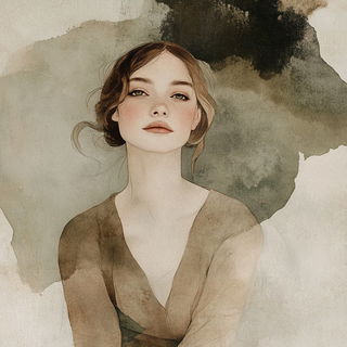 Vitrastorm style, Midjourney V6.1: photographic portrait of female protagonist
