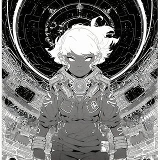 Legendweft style, Midjourney V6.1: black-and-white manga comic strip