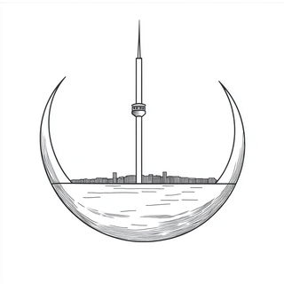 Figureharbour style, Midjourney V6.1: bold minimalist logo design for Istanbul city municipal services