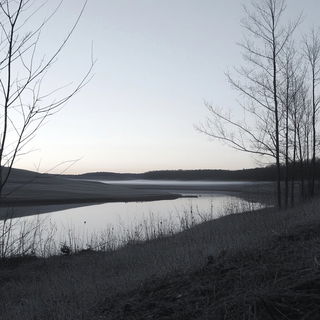 Figureharbour style, Midjourney V6.1: realistic landscape photograph of quiet dawn