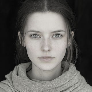 Figureharbour style, Midjourney V6.1: photographic portrait of female protagonist