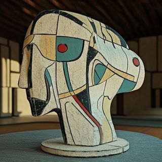 Contourfjord style, Midjourney V6.1: abstract 3D render