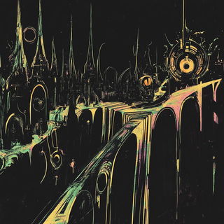 Ornacel style, Midjourney V6.1: megacity with futuristic bioarchitecture