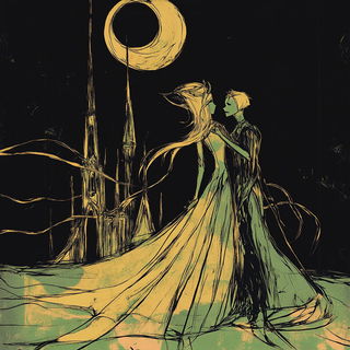 Ornacel style, Midjourney V6.1: retro fairy-tale illustration